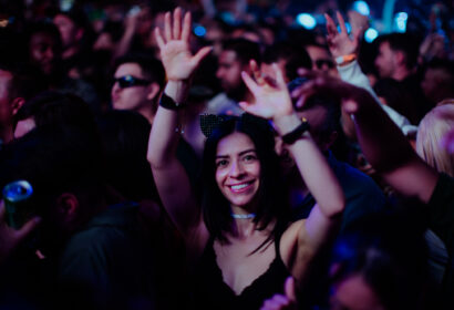 Girl Dancing in crowd Photo at Exchange LA for Claptone