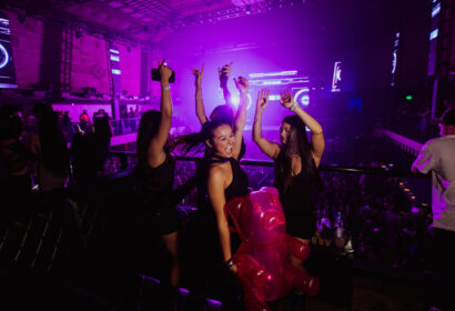 Girls dancing at Exchange LA in DTLA Nightclub