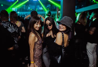 Girls dancing at Exchange LA in DTLA Nightclub