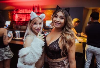 People in Halloween Costumes for Afrojack at Exchange LA