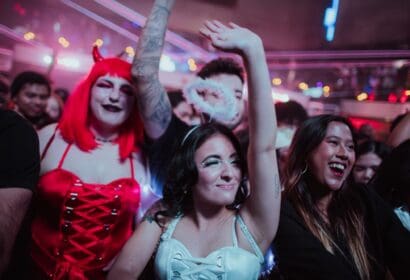 People in Halloween Costumes for Afrojack at Exchange LA