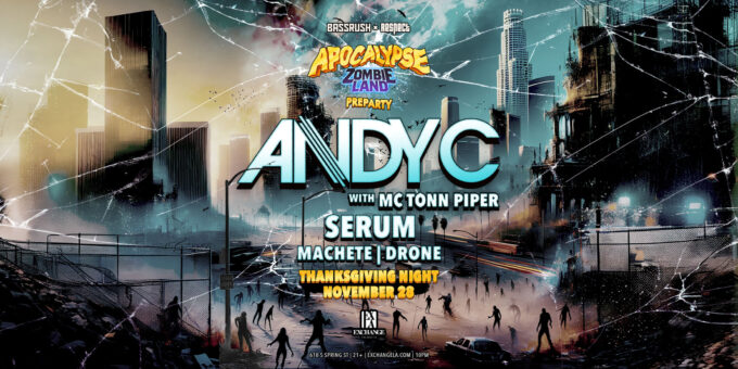 Andy C at Exchange LA in DTLA Nightclub Event Flyer Nov 28