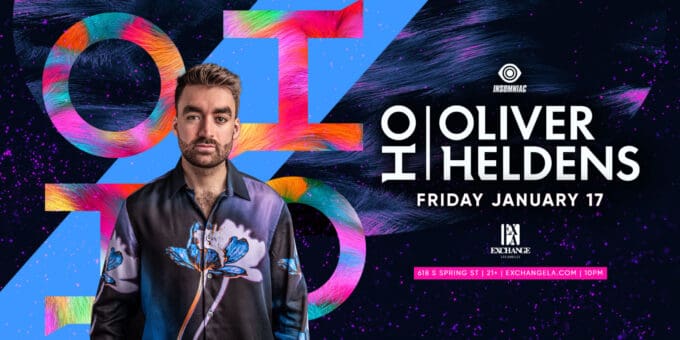 Oliver Heldens at Exchange LA in DTLA Nightclub Event Flyer Jan 17