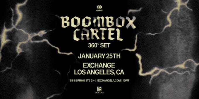 Boombox Cartel at Exchange LA in DTLA Nightclub Event Flyer Jan 25