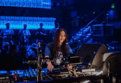 Athena Support DJ Photo for Vibraza Records at Exchange LA Nightclub in DTLA