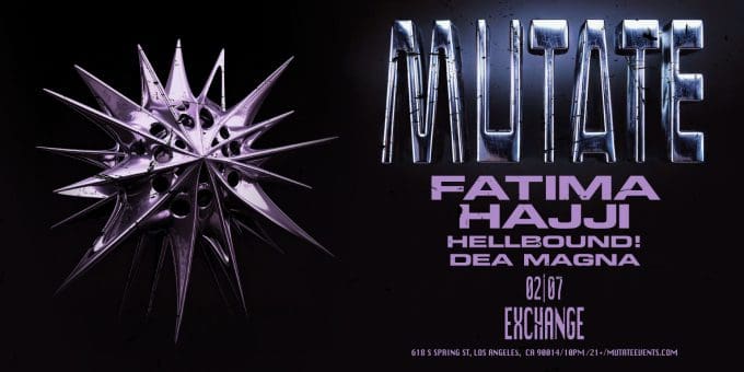 Fatima Hajji at Exchange LA in DTLA Nightclub Event Flyer on Saturday, February 7